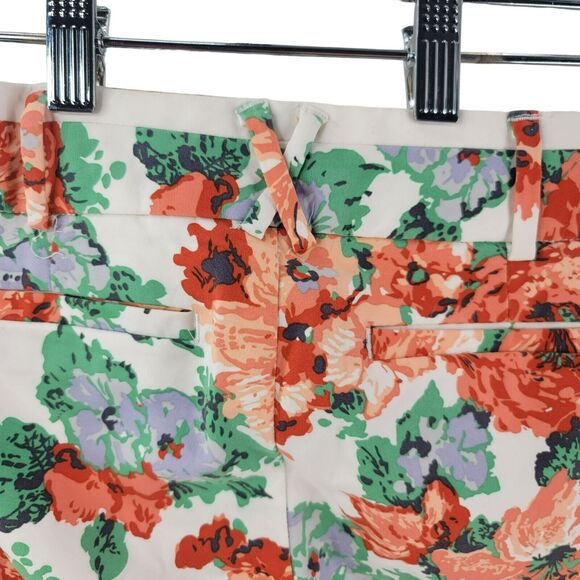 Anthropologie Floral Pants Women’s Size 6 Boho Casual Chic Resort Preppy - Picture 3 of 8